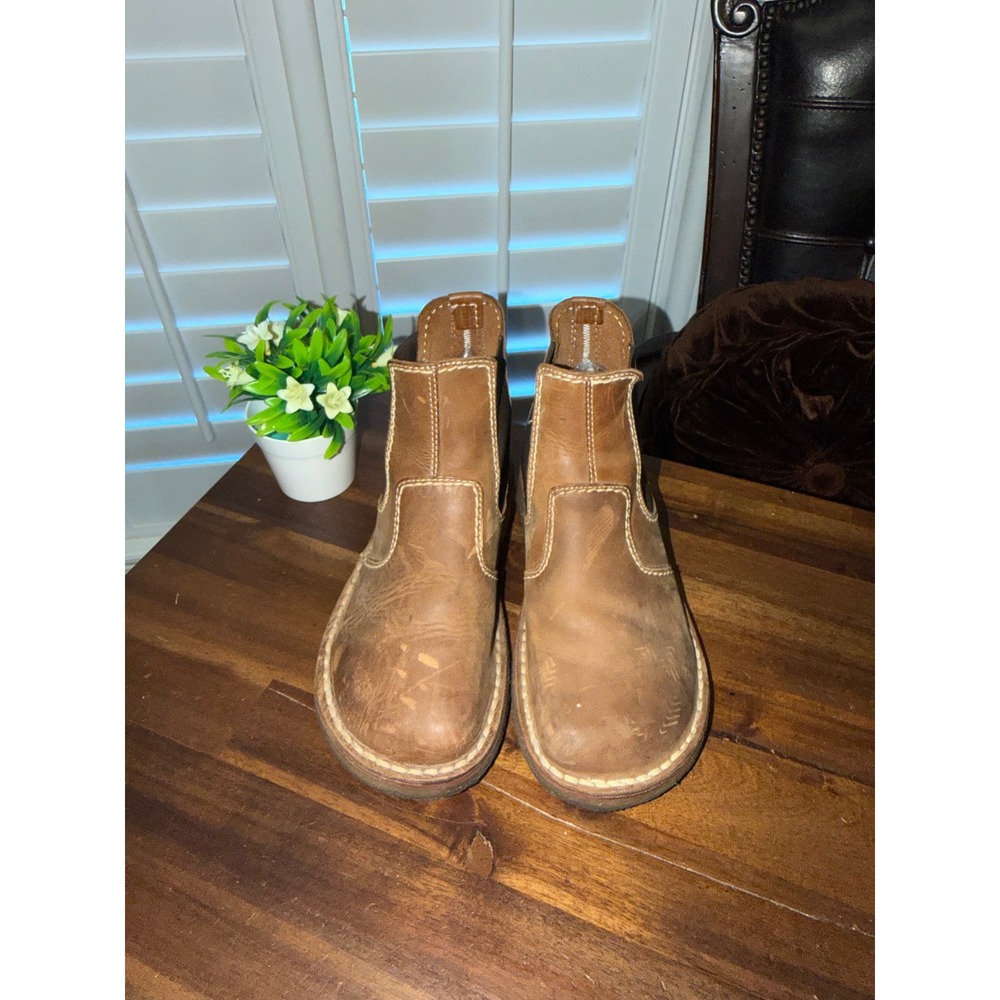Duckfeet Roskilde Brown Leather Chelsea Boots Danish Crepe Sole Size‎ 38 unisex